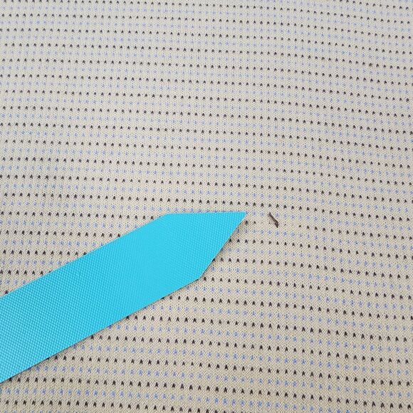 Peter Millar Shirt Men Large Yellow Micro Dot Polo Short Sleeve Performance Golf - Picture 12 of 16